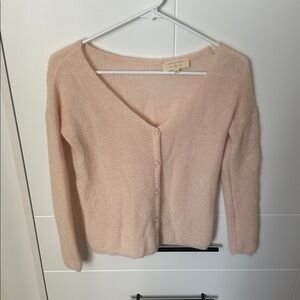 Sezane Barry Cardigan Rosy Beige - Size XXS